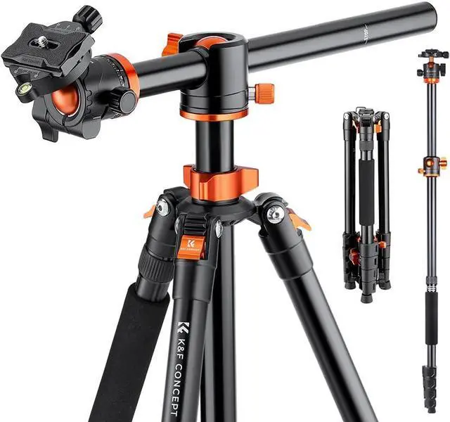 Main image of Concept 90 inch/230cm Ultra High Camera Tripod,Horizontal Overhead Shooting Travel Tripods with Metal Ball Head 10KG Load Capacity,Detachable Monopod, for Indoor and Outdoor Use T254A7+BH-28L
