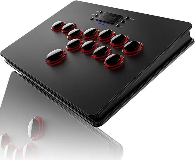 Main image of Maestro S3 Wireless Arcade Stick for Nintendo Switch PS4 PS3 PS2 Xbox 360 PC Mac iOS Android TV Box, Leverless Fighting Stick with Touchpad, Cellphone Holder, 3.5mm Audio Port, 5 Latency Mode