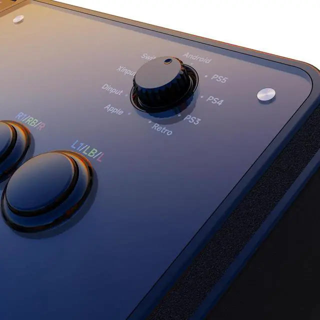 Alt view image 4 of 6 - Arcade Stick F700 for PS5, PS4, Switch, Switch 2, Windows, Apple, Android and more. Fight Stick Support Wireless Bluetooth, 2.4G Receiver and Wired Connection
