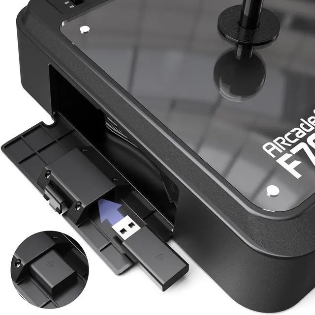 Alt view image 5 of 6 - Arcade Stick F700 for PS5, PS4, Switch, Switch 2, Windows, Apple, Android and more. Fight Stick Support Wireless Bluetooth, 2.4G Receiver and Wired Connection