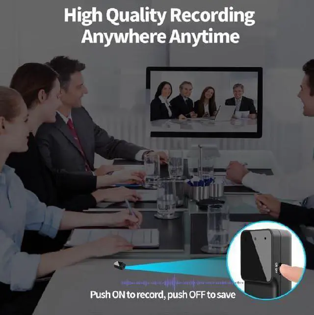 Alt view image 5 of 7 - Voice Recorder - 64GB Mini Voice Recorder Voice Activated Recorder with Small Recording for Car,Meetings,Lecture,Interview