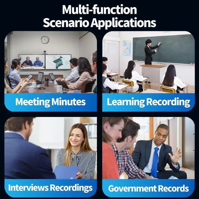 Alt view image 2 of 7 - Voice Recorder - 64GB Mini Voice Recorder Voice Activated Recorder with Small Recording for Car,Meetings,Lecture,Interview