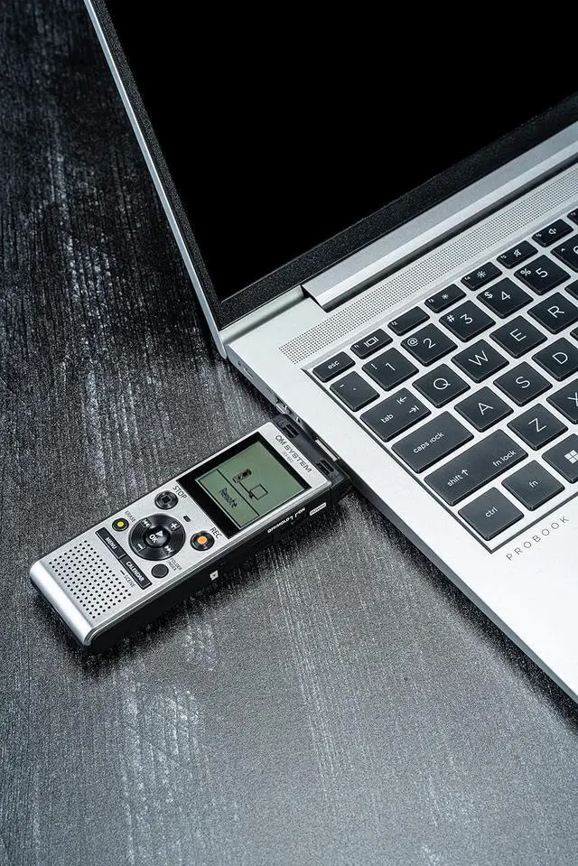 Alt view image 4 of 5 - WS-882 Digital Voice Recorder with Stereo Microphones, 6 Recording Scenes, Direct USB, Voice Filter, Low-Cut Filter, 4 GB Memory, Voice Balancer, Intelligent Auto Mode, VCVA