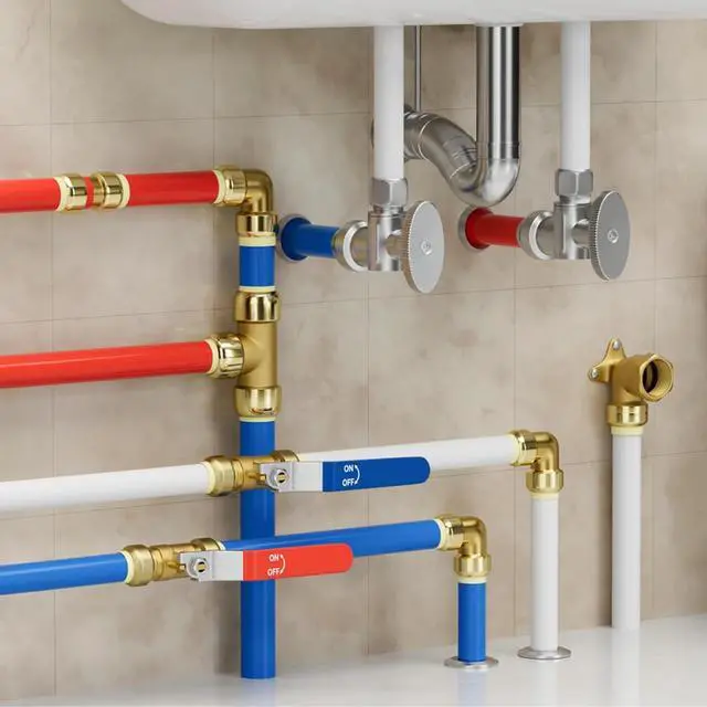 Alt view image 7 of 7 - 3/4-Inch Straight Coupling Push-Fit Brass Fittings to Connect Pex, Copper, CPVC Tube with a Disconnect Clip