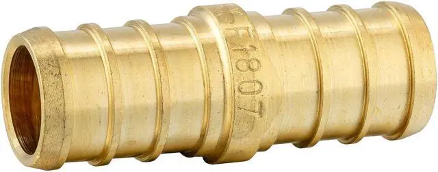 Alt view image 6 of 7 - (Pack of 45) EFIELD 3/4" Barb Pex Brass Crimp Fittings 15 Pieces each: Tee, Elbow and Coupling For Pex Tubing Connection, ASTM F1807