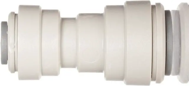 Alt view image 2 of 2 - Acetal Copolymer Tube Fitting, Reducing Straight Union, 1/2" x 3/8" Tube OD (Pack of 10)