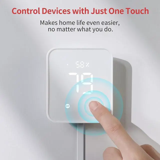 Alt view image 7 of 7 - Hub 2 (2nd Gen), work as a WiFi Thermometer Hygrometer, IR Remote Control, Smart Remote and Light Sensor, Link SwitchBot to Wi-Fi (Support 2.4GHz), Compatible with Alexa&Google Assistant