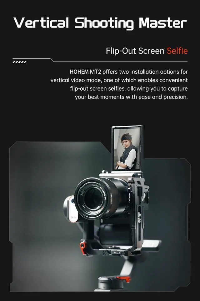 Alt view image 6 of 7 - iSteady MT2 Kit Camera Stabilizer with AI Tracker/Magnetic Fill Light, All in One 3-Axis Gimbal Stabilizer for Mirrorless Camera Smartphone Compact/Action Camera, Native Vertical Shooting