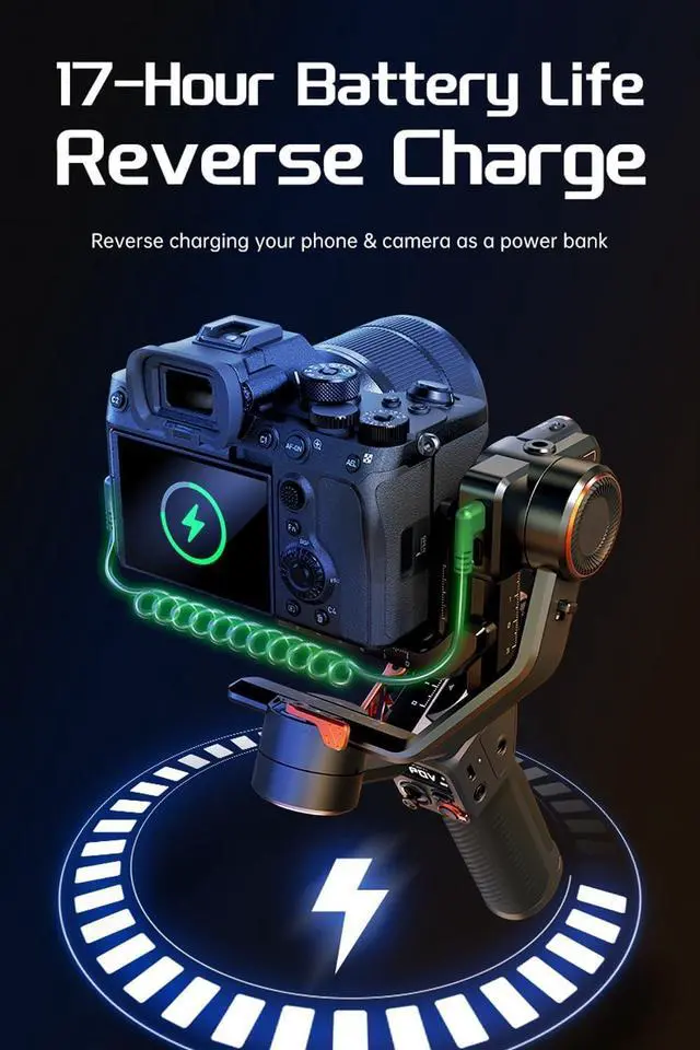 Alt view image 7 of 7 - iSteady MT2 Kit Camera Stabilizer with AI Tracker/Magnetic Fill Light, All in One 3-Axis Gimbal Stabilizer for Mirrorless Camera Smartphone Compact/Action Camera, Native Vertical Shooting