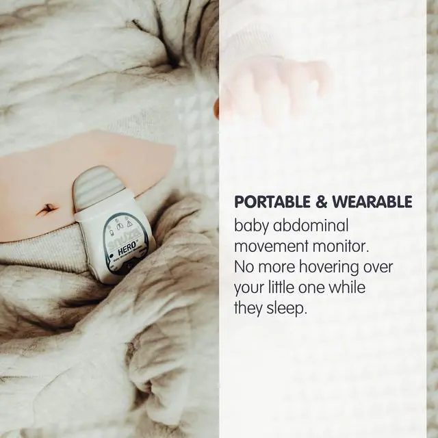 Alt view image 5 of 7 - Baby Abdominal Movement Monitor: Real-time Alerts for No Breathing, Gentle Vibration Rousing, Portable & Wearable, Medical Grade Material. Safer Sleep for Infants. Peace of Mind for Parents