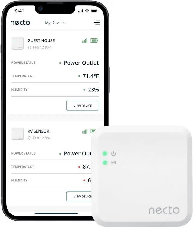 Main image of RV Temperature & Humidity Monitor - [4G LTE] No Monthly Fees and No WiFi Required - Power Outage Sensor, Instant Alerts, for Pet Safety & Home