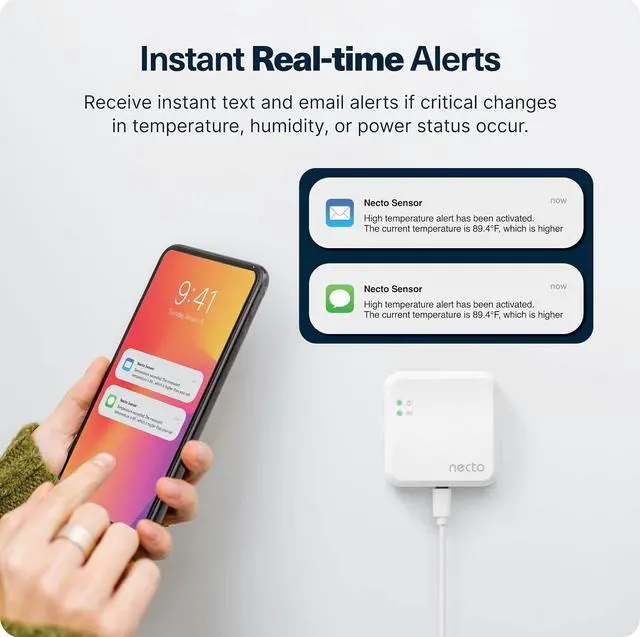 Alt view image 4 of 7 - RV Temperature & Humidity Monitor - [4G LTE] No Monthly Fees and No WiFi Required - Power Outage Sensor, Instant Alerts, for Pet Safety & Home