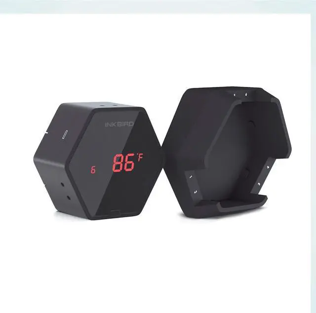 Alt view image 6 of 6 - Bluetooth BBQ Thermometer Wireless IBT-6XS, 6 Probes Digital Smoker Grill Thermometer for Cooking,150ft Bluetooth Meat Thermometer, Magnet, Timer, Alarm for Kitchen, Food (Black)