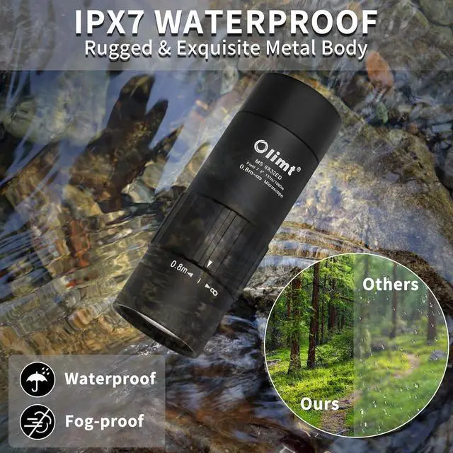 Alt view image 5 of 7 - 8x32 Monocular Telescope Mini Pocket Monocular Compact Monoculars for Adults