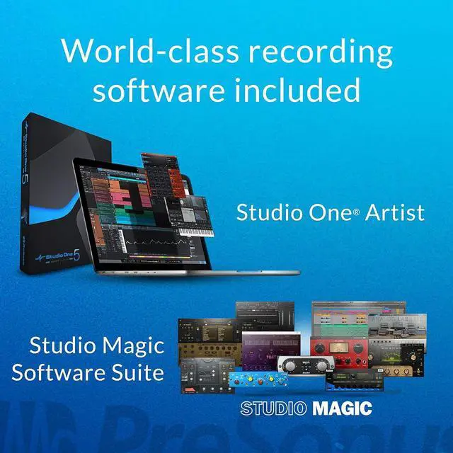 Alt view image 3 of 7 - AudioBox 96 25th Anniversary Studio Recording Bundle with Studio One Artist DAW Music Production Software