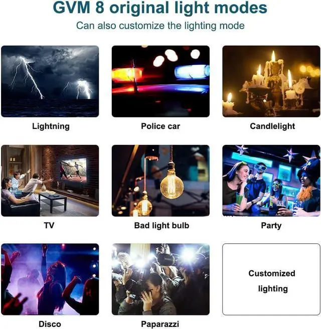 Alt view image 6 of 7 - 150W LED Video Light 2700K~7500K RGB Video Light Photography Studio Light Kit with Lantern Softbox & Stand, CRI97+TLCI97 with 8 Lighting Effects+Custom Effects for Outdoor Shoot YouTube Videos