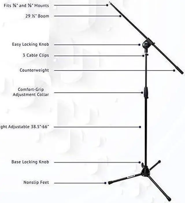 Alt view image 4 of 7 - Vocal Booth 40 Sound Absorbing Portable Gooseneck Microphone Shield, Durable Boom Arm, Spider Shockmount, Dual Layer Pop Filter, Vocal Condeser & Studio Headphones Kit