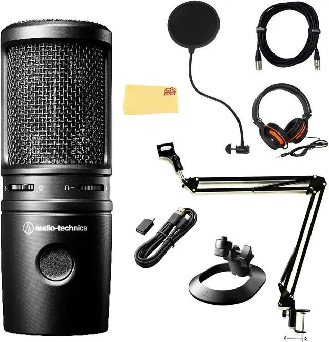 Main image of AT2035 Cardioid Condenser Microphone Bundle with Pop Filter, XLR Cable, and Austin Bazaar Polishing Cloth