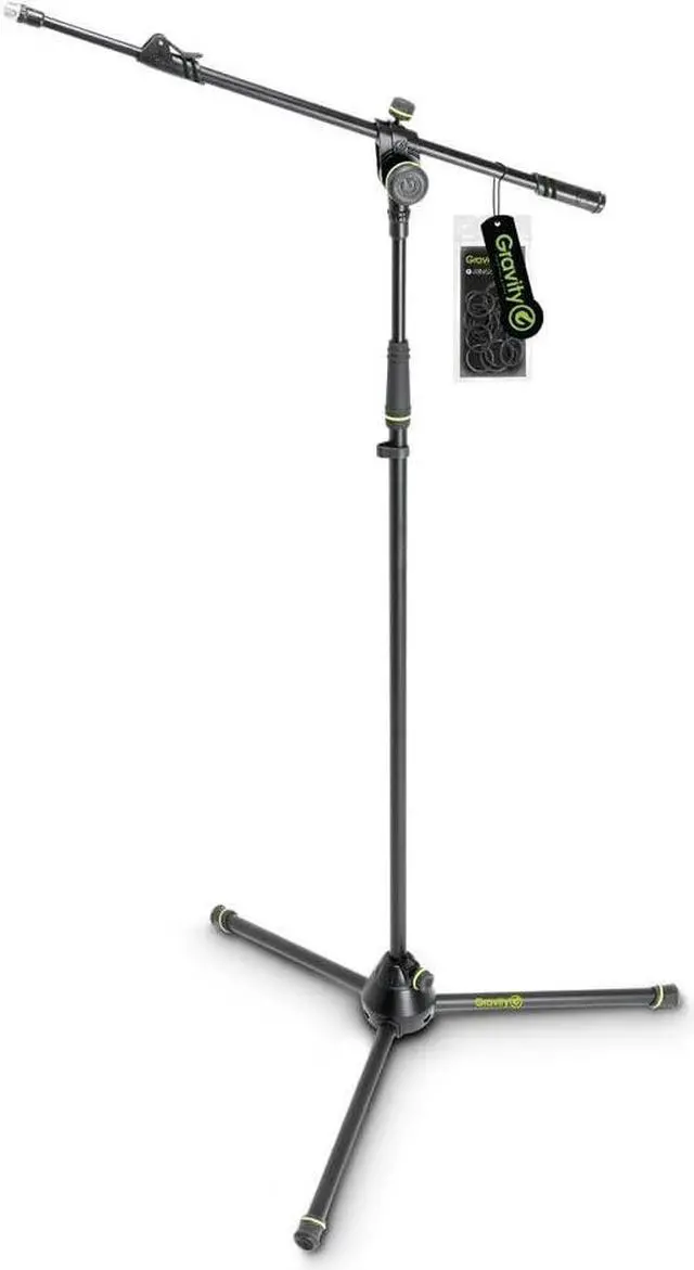 Main image of GMS4322B MS 4322 B Microphone Stand with Folding Tripod Base & 2-Point Adjustment Telescoping Boom