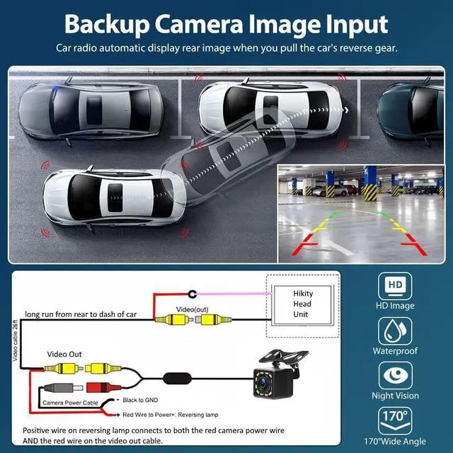 Alt view image 6 of 7 - 2+32GB 10.1 Android 13 Car Stereo with Wireless Carplay Double Din Car Radio 10.1 Inch Touchscreen Indash Stereo with GPS Bluetooth FM WiFi Mirror Link SWC Backup Camera + Microphone