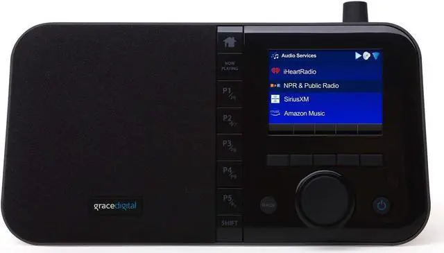Alt view image 4 of 7 - Digital Mondo Elite Smart Internet Radio, Bluetooth, Wi-Fi, 7-Day Alarm  Microphone-Free (Black)