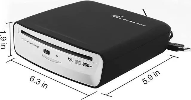 Alt view image 5 of 7 - USB External Car Universal CD Player USB Connection Portable CD Player for Car Android Navigation/TV/MacBook pro/Laptops Desktops with USB Port Plug and Play