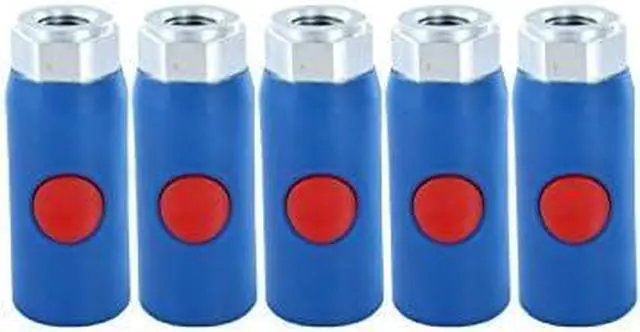 Main image of URC061201 Safety Coupler 1/4 in. Truflate Style 5 Pack