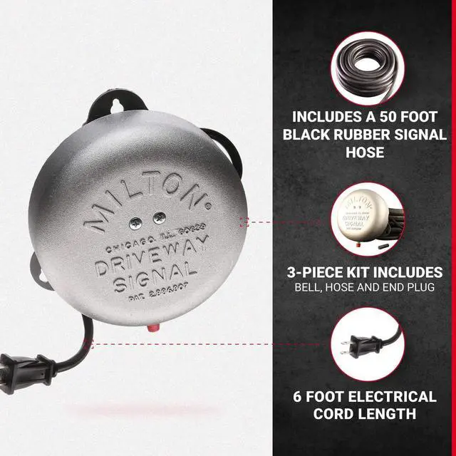 Alt view image 2 of 6 - 805 KIT Driveway Signal Bell Kit (bell, hose and end pl)