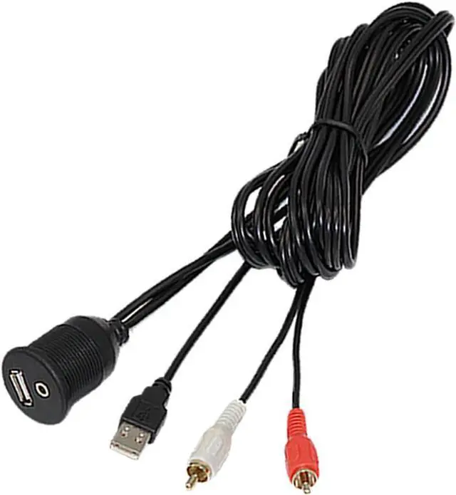 Alt view image 4 of 5 - PRV-175 Gauge Style Marine Boat Cycle Digital Media Bluetooth Receiver Bundle Combo with Enrock USB 3.5MM AUX to RCA Interface Mount Cable + Enrock 22" Wired Radio Antenna