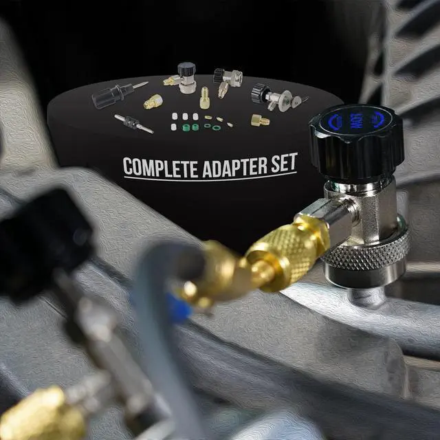 Alt view image 6 of 6 - HVAC Gauges with Hoses, AC Manifold Gauge Set R134A R410A R404A R22 Refrigerant Gauges