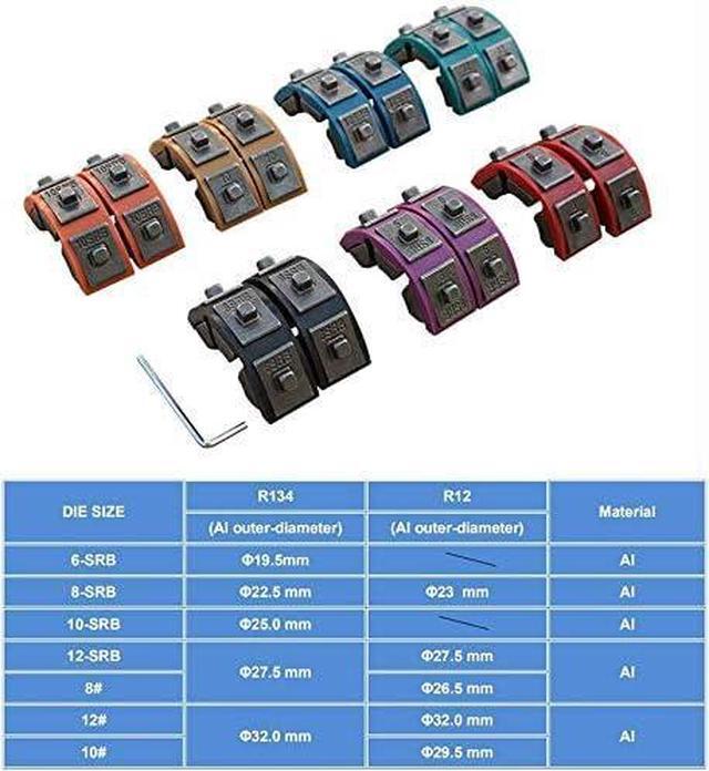 Alt view image 5 of 6 - A/C Hose Crimper Automotive A/C Hose Crimping Tools for BH Air Conditioning Hose & Beadlock A/C Fittings_iGeeleeIG-7842P)