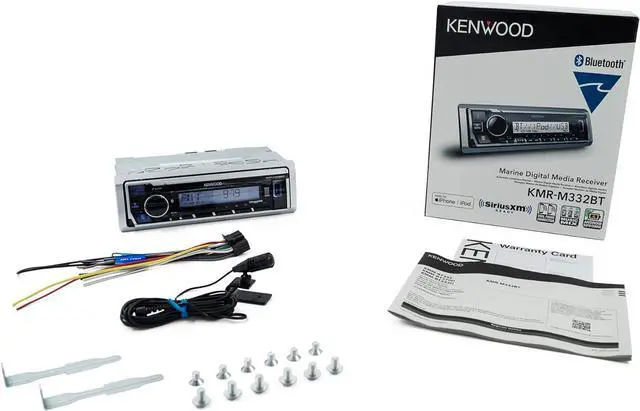 Alt view image 5 of 5 - KMR-M332BT Car & Marine Stereo - Single Din, Bluetooth Audio, USB MP3, Aux in, AM FM Radio SiriusXM Ready, Weatherproof, Multi Color Illumination