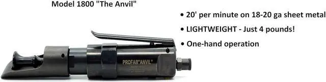 Alt view image 2 of 6 - Lock Air Hammer - Anvil Model 1800 HVAC Duct/Sheet Metal Tool