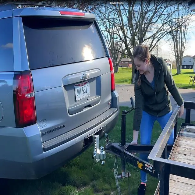 Alt view image 5 of 6 - Adjustable Trailer Hitch, 8 Inch Drop Hitch Ball Mount (Fits 2-Inch Receiver), 12,500 LBS GTW, (2" & 2-5/16") Chrome Plated Steels Balls, Aluminum Tow Hitches with Two Anti-Theft Pins Locks