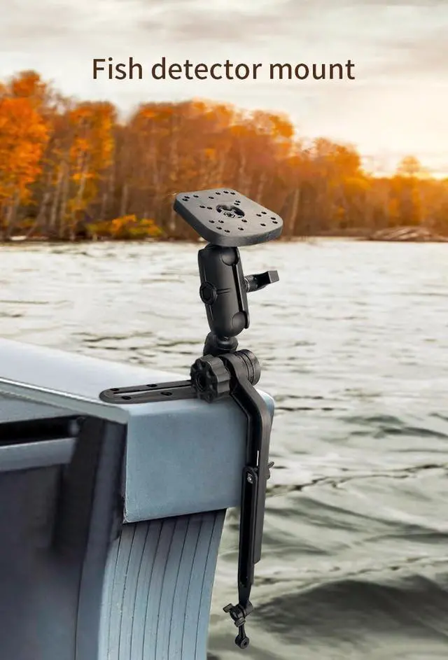 Alt view image 7 of 7 - Fish Finder Mount, Kayak Transducer Mounting Arm, Marine Electronics Mounts 1.5" Ball Universal Fish Finder Mount Base Compatible with Scotty Garmin Lowrance Fish Finder