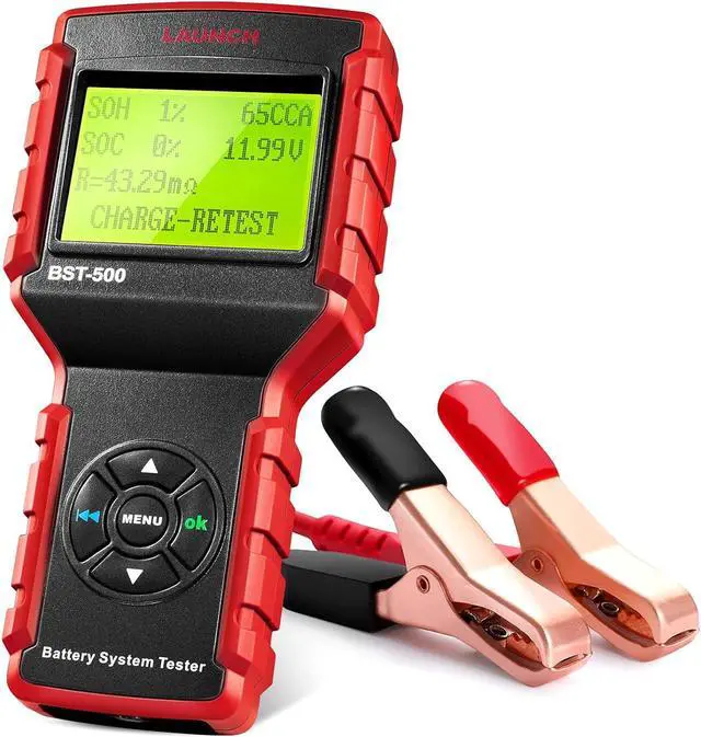 Main image of BST-500 Car Battery Tester 12V 24V Battery Load Tester,100-2000CCA Automotive Battery Alternator Tester for Cars/Boat/Truck/Lawn Mower, Compatible with Flooded AGM Gel EFB,etc.