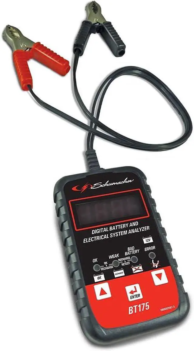 Main image of BT-175 12V Digital Battery Tester, Load Tester, and Voltmeter  For Use with Motorcycle, ATV, Boat, Car, SUV, Truck, RV, and Classic Car batteries  Works with Foreign and Domestic Autos