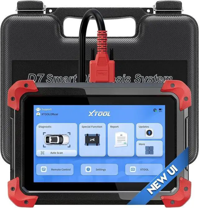 Main image of D7 Bidirectional OBD2 Scanner: 2024 Newest Automotive Scanner Diagnostic Tool with Active Tests, Full System Diagnotics, 36+ Resets, Crank Sensor Relearn, ABS Bleed, Android 10, 3-Year Updates