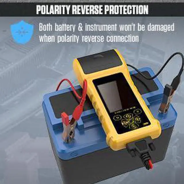 Alt view image 4 of 7 - 12V/24V 30-1700 CCA Auto Battery Load Tester, Cranking and Charging System Diagnostic Tool with Built-in Thermal Printer for All Cars11