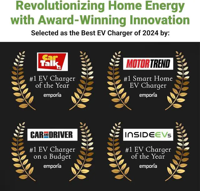 Alt view image 5 of 7 - Level 2 EV Charger - NEMA 14-50 EVSE w/ J1772 Charger - 48 amp EV Charger Level 2, 240v WiFi Enabled Electric Vehicle Charging Station, 24ft Electric Car Charger Cable, White