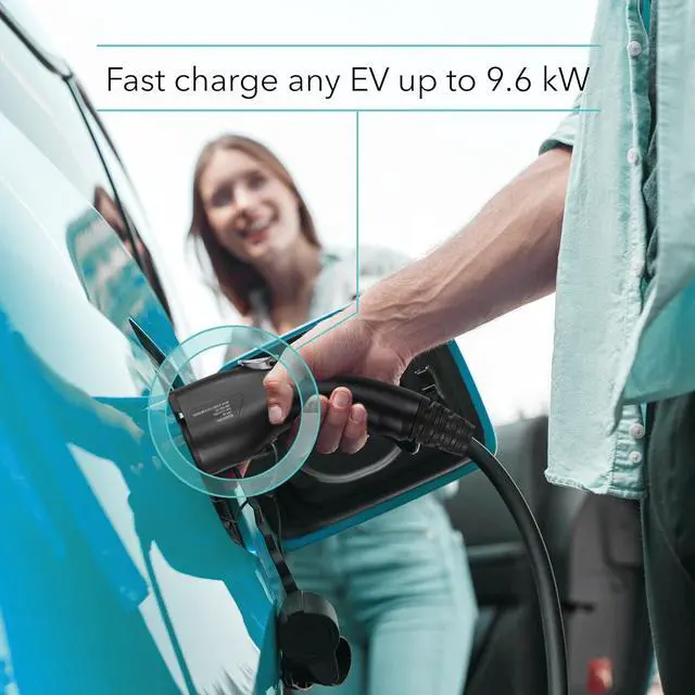Alt view image 3 of 7 - Level 1 EV Charger - ETL Certified, 110V, 15 Amp, 16 ft Extension Cord & J1772 Cable - Portable Electric Car Charger for J1772 EVs with NEMA 5-15 Plug
