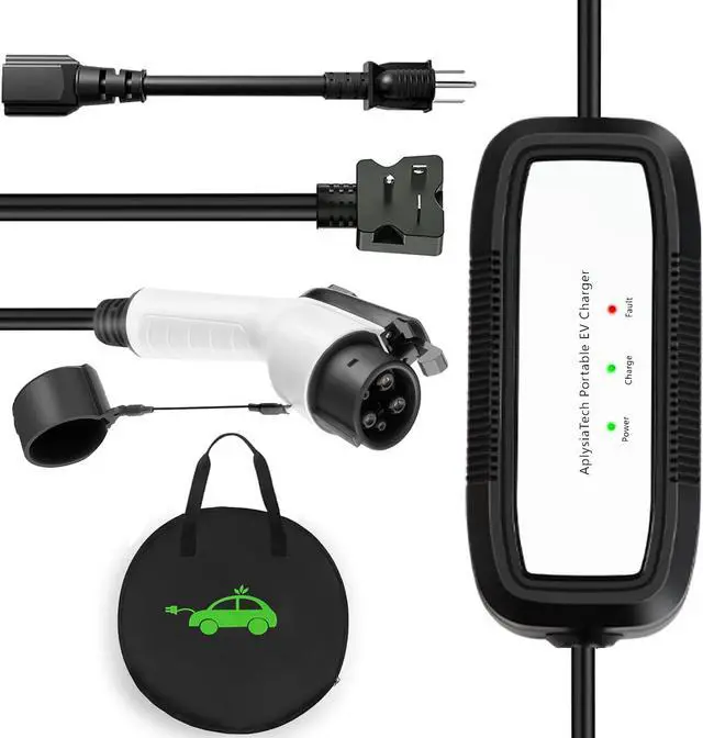 Alt view image 7 of 7 - Portable EV Charger Level 1, 15Amp 110V, Electric Vehicle Charger with 21Ft Extension Cord,NEMA 5-15P for Plug-in Home EV Charging Station,Compatible with SAE J1772 EVs(Tesla Need Adapter)