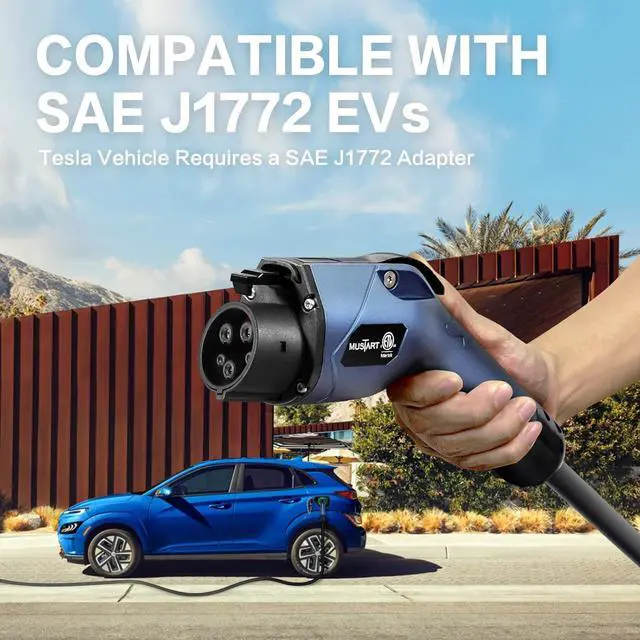 Alt view image 4 of 7 - Level 2 Portable EV Charger (240 Volt, 25ft Cable, 25 Amp), Electric Vehicle Charger Plug-in EV Charging Station with NEMA 10-30P