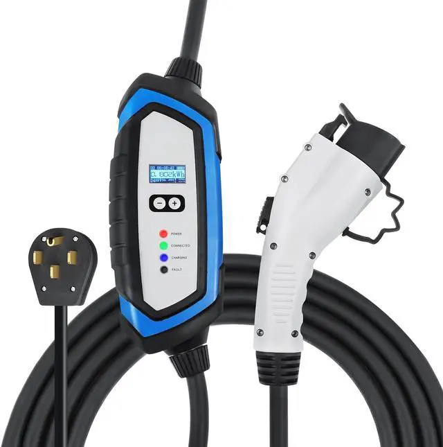 Main image of NEMA 14-50 Level 2 EV Charger - 240V 32 Amp with 21 ft Extension Cord & J1772 Cable - for J1772 EVs