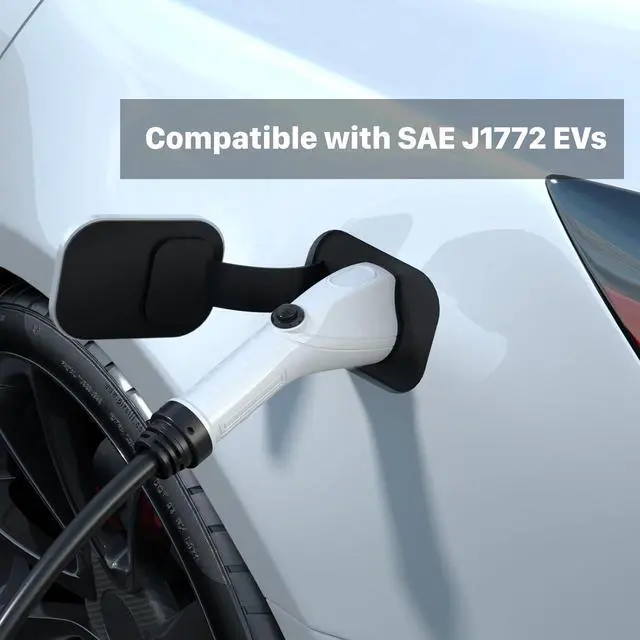 Alt view image 4 of 7 - 40 Amp EV Charger, Delayed Charging and Adjustable Current Electric Vehicle Portable Charger Level 2 EV Charging Station Compatible with SAE J1772 EVs (240 Volt, 24.6ft Cable, NEMA 14-50)