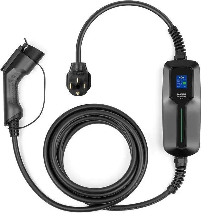 Main image of 32 Amp EV Charger Level 2,(NEMA 14-50, 32A/25ft,7.68KW) Portable Electric Vehicle Charging Station for Electric and Hybrid Vehicles