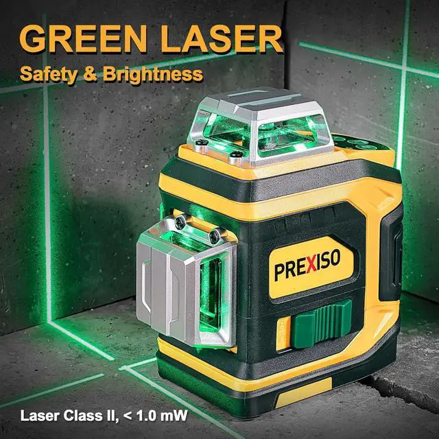 Alt view image 2 of 6 - Rechargeable 360° Self Leveling Green Laser Level with Tripod, Magnetic Base, Glasses - For Construction, Tile, Home Renovation