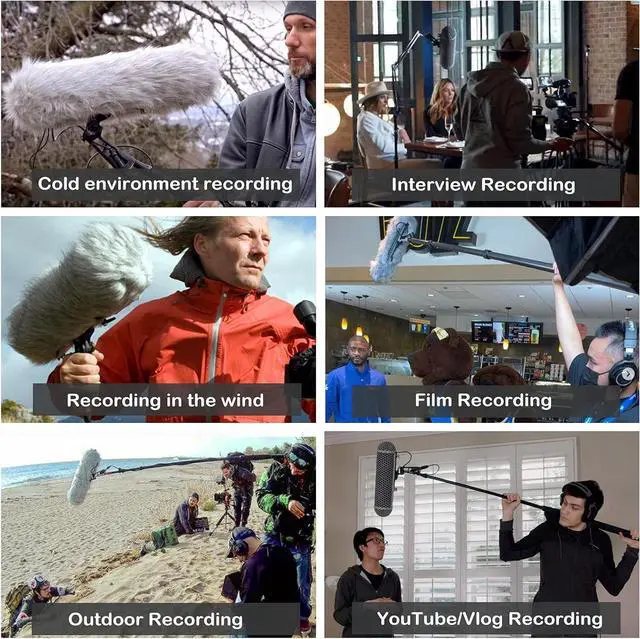 Alt view image 2 of 7 - Microphone Windshield Blimp Windscreen Style Protect Cage and Shock Mount Suspension System Compatible with Rode NTG1 NTG2 NTG3 NTG4+ AT875R Line MKE 600 Series Shotgun Microphones etc