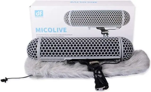 Alt view image 7 of 7 - Microphone Windshield Blimp Windscreen Style Protect Cage and Shock Mount Suspension System Compatible with Rode NTG1 NTG2 NTG3 NTG4+ AT875R Line MKE 600 Series Shotgun Microphones etc