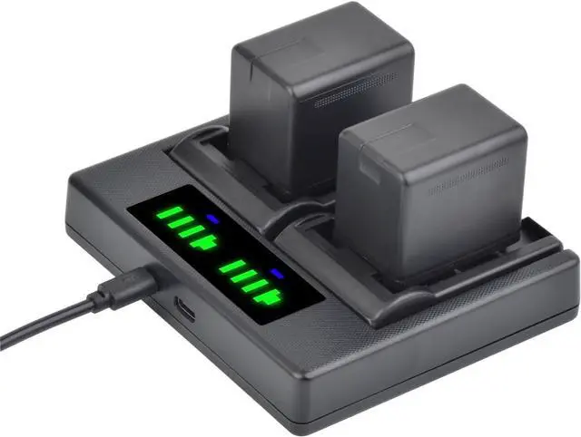 Main image of 2Packs VW-VBT380 VW-VBT190 Battery (3900mAh) + Dual USB Charger for Panasonic HC-V210, HC-V250, HC-V380, HC-V510, HC-V520, HC-V550, HC-V710, HC-V720, HC-V750, HC-V770, HC-VX870, HC-VX981